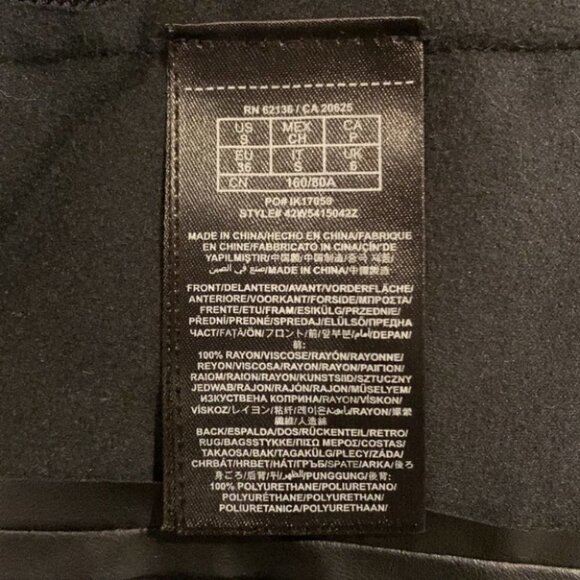 Marciano draped front black vegan leather long sleeves wrap jacket size Small - Picture 7 of 10